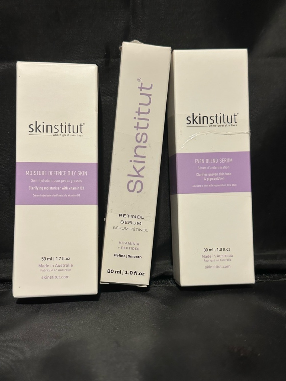 Retinol Serum, Even Blend Serum & Moisture Defence serum